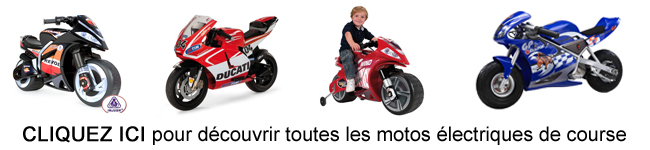 Moto electrique enfants de course